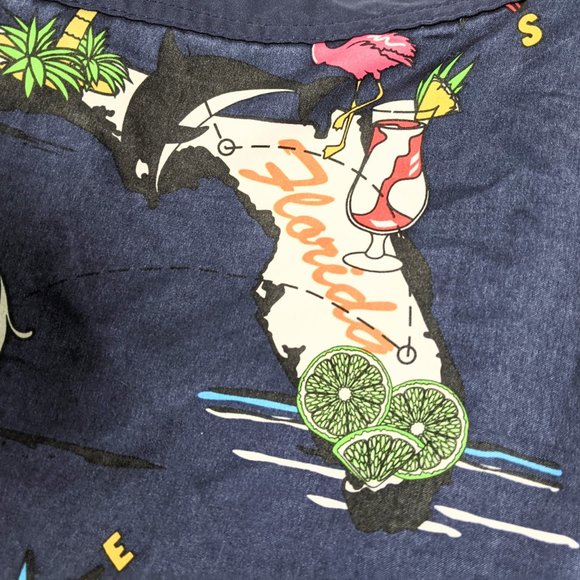 🔥Host Pick🔥 Ecko Unltd. Navy Blue State Print Board Shorts SZ 36 - Picture 11 of 13